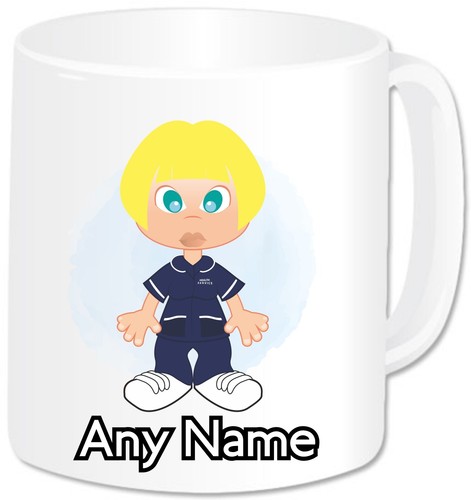 Personalisierte Krankenschwester Becher Tasse Betreuer Mentor Hebamme Student Krankenschwester Geschenke marineblaue Tunika - Bild 17 von 77