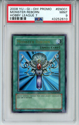 YUGIOH HL07-EN001 MONSTER REBORN HOBBY LEAGUE ULTRA RARE PSA 9