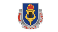 4" army band crest bumper sticker decal usa made