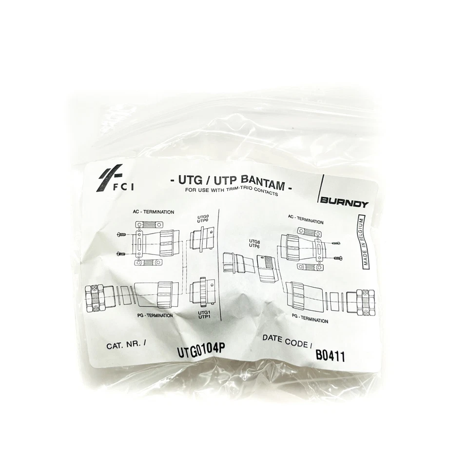 Souriau UTG0104P Panel Mount Male Square Flange Receptacle 4 Position Circular - Image 3 of 4