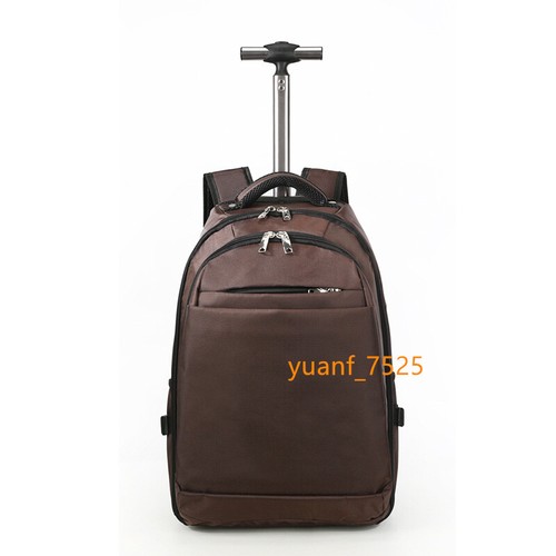 Travel Large Trolley Backpacks Duffle Foldable Carry On Luggage With Wheels Bag - Picture 15 of 15