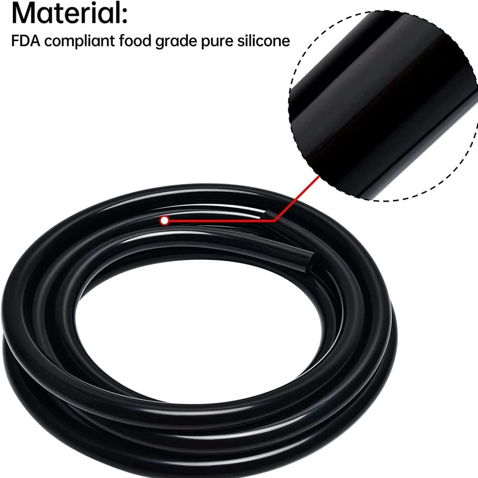 Kit de tubo de silicona para aspiradora de coche de identificación de 1,5 m 4 mm/6 mm/8 mm/10 mm Foto 4 de 4