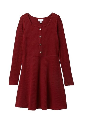 SO Brown Soft Dress - Long Sleeves Skater Mini Dress - Size XS | eBay