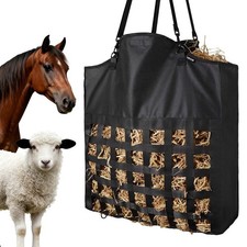 Hay Bag for Horses,21.65 x7.28 x25.2 in,1.81 x1.81 in Holes,Premium Nylon Cons