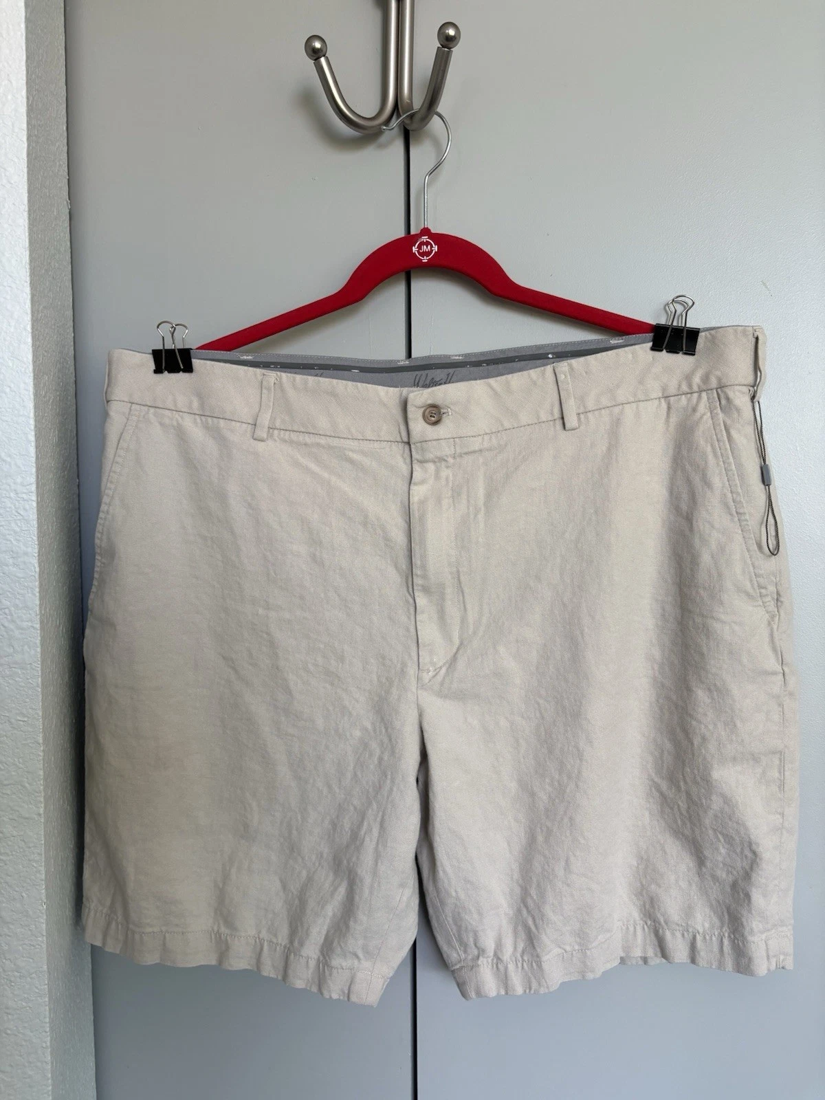 Walter Hagen Mens Linen Blend Golf Shorts Beige Tan Size 40 Flat Front Gripper
Opens in a new window