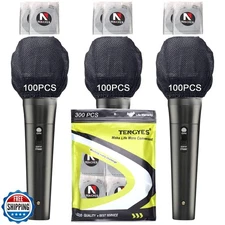 TENGYES 300 PCS (150 Pack) Microphone Hygiene Covers Disposable N