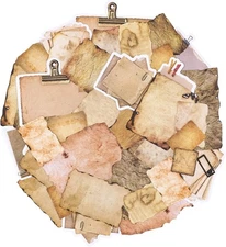 Knaid Antique Looking Scrapbook Stickers (90 Pieces) Vintage 