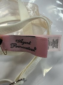 Agent Provocateur Lindie Bra l NWT l Ivory l 32C l Floral Embroidery
