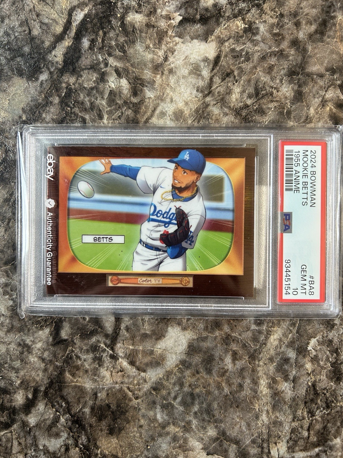 2024 Bowman Mookie Betts 1955 Anime GEM Mint PSA 10 #BA8 Los Angeles Dodgers