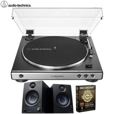 Audio-Technica Fully Automatic Belt-Drive Turntable  Speakers  26M Protection