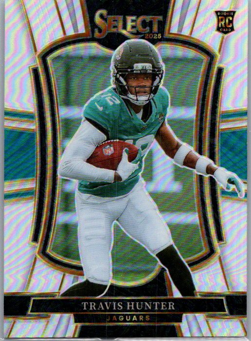 2025 Panini Select - Premier Level Travis Hunter #128 Silver Prizm (RC)