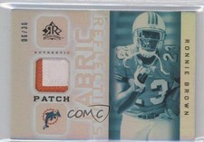 2005 Upper Deck Reflections Future Fabric 6/30 Ronnie Brown #FFRP-RB Patch 0v1