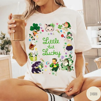 Retro St Patrick's Day Comfort Colors T-Shirt Irish Shamrock Lucky Tee