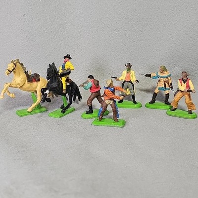 Vintage 1971 Britains Ltd Deetail Cowboy And Western Lot Of 7
