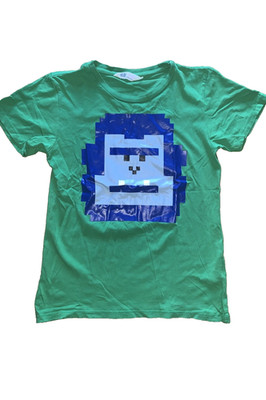 H&M T-Shirt Minecraft Gr. 134 / 140 unisex Kurzarm Shirt Kinderbekleidung