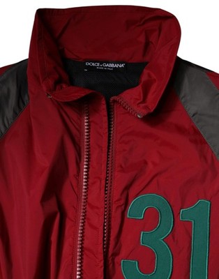 Dolce&Gabbana Men Multicolor Windbreaker Jacket Nylon Full Zip