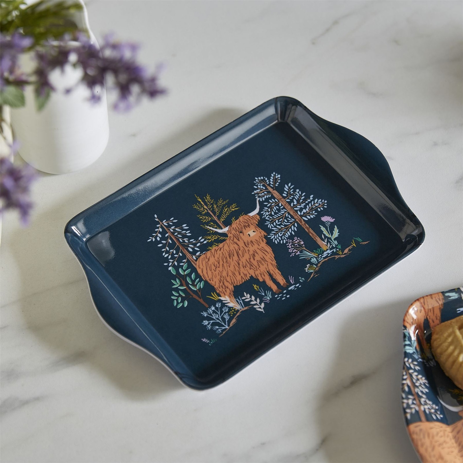 Tray - Scatter Ulster Weavers Connie the Cow 70% Polypropylene Navy