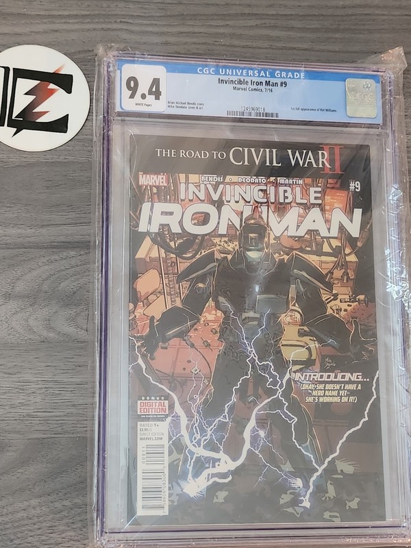 Invincible Iron Man #9! 1st Full Riri! CGC 9.4! Hot book, Disney Show! 