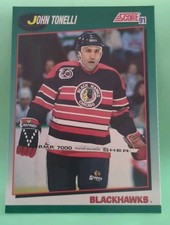John Tonelli #17T 1991-92 Score Rookie and Traded Chicago Blackhawks