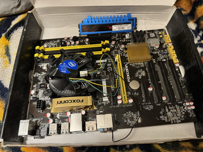 Foxconn P55A-S ATX LGA1156 DDR3 Motherboard w/ Intel CPU Cooler