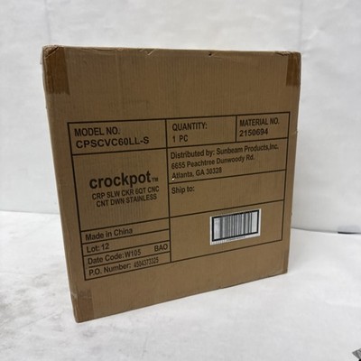 Crock-Pot 6 Quart Cook & Carry Programmable Slow Cooker(CPSCVC60LL-S) pack of 1