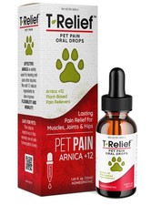 T-Relief Pet Pain Relief Drops Arnica 12 Powerful Natural Medicines Help Red...