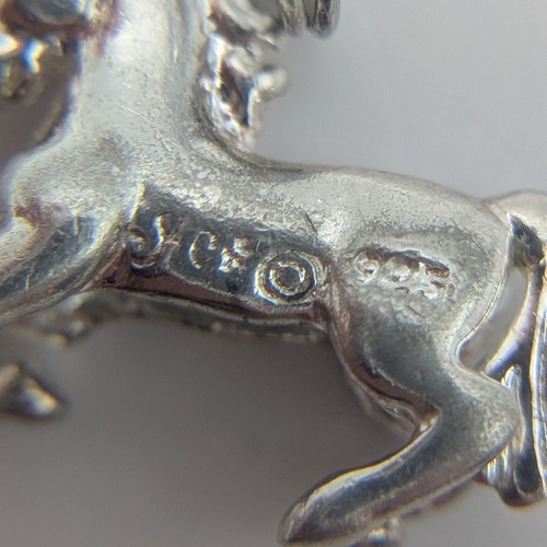 Ciondolo Charm Unicorno Piccolo Argento Sterling 925 Fantasia Magico Gioielli Mitici - Foto 4 di 4