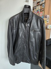 100 Lambskin Leather Jacket Men M 