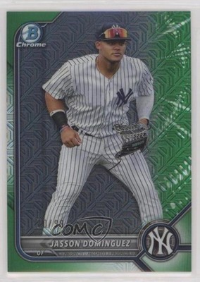 2022 Bowman Mega Box Green Mojo Refractor 20/99 Jasson Dominguez #BCP-98 uk2