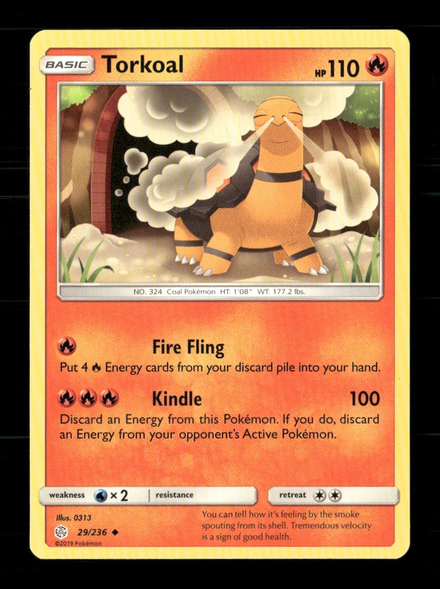 Torkoal 29/236 Cosmic Eclipse NM/M Pokemon
