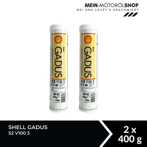 Shell Gadus S2 V100 3 Mehrzweckfett 2X400 Gramm-image
