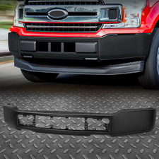 Front Black Steel Bumper Face Bar w/o Fog Lig...