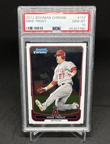 2012 Bowman Chrome Mike Trout #157  PSA 10 GEM MT