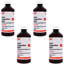 Rugby Chest Congestion Relief Guaifenesin 100 mg - 16 fl oz  7-2027 - 4 Pack