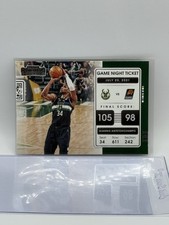 2021-22 Panini Contenders - Game Night Ticket Giannis Antetokounmpo #15