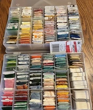 Embroidery & Cross Stitch Carded Floss/Thread in Cases 189 Skeins 2 Cases