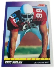 1991 Score Eric Swann Rookie Arizona Phoenix Cardinals #596 Football Card (O6
