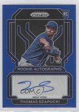 2022 Panini Prizm Rookie Auto Blue Prizm 92/149 Thomas Szapucki #RA-TS Auto 0c2