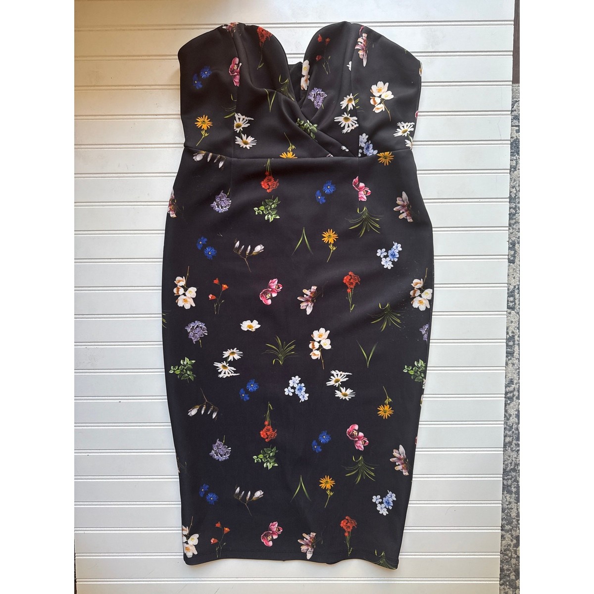 black loose midi dress S.L. Fashions