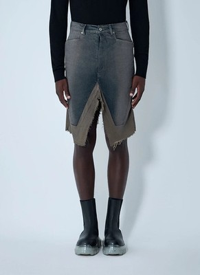 Rick Owens Slivered Midi Skirt Brand New