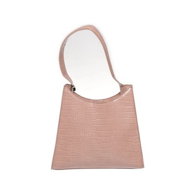 NA-KD, Handtasche, Croc Trapeze Mini Tote, Damen, Polyester, Pink, 26, 7 #vBE