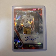 2021 Prizm Draft Picks Tommy Tremble RC Auto Red cracked Ice Prizm DPA-TTR