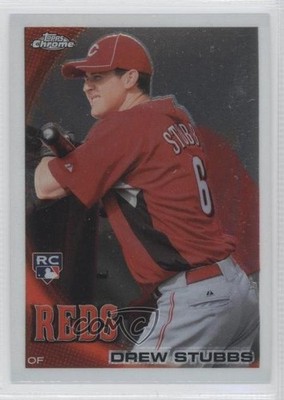 2010 Topps Chrome Drew Stubbs #219 Rookie RC 0l1