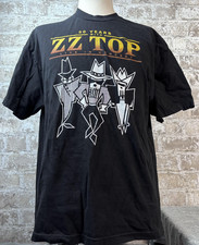 ZZ Top Shirt Mens Extra Large Black 50 Years Concert Tour 2019 Cheap Trick Rock