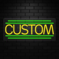 Custom Neon Sign for Retail Displays  LED Flex Neon  30"W x 12"H x 1"D