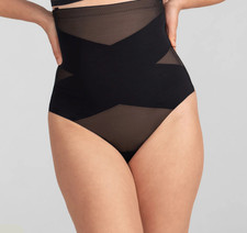 Honeylove MEDIUM SuperPower Thong Shapewear Black ---NWT TAGS--- NO STRAPS ---