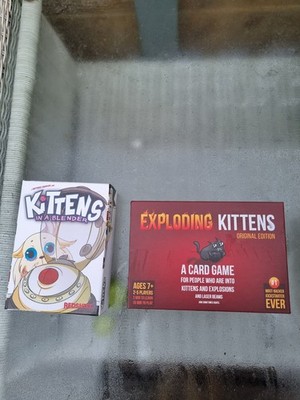 Exploding Kittens PLUS Kittens im Mixer Karten Brettspiele komplett
