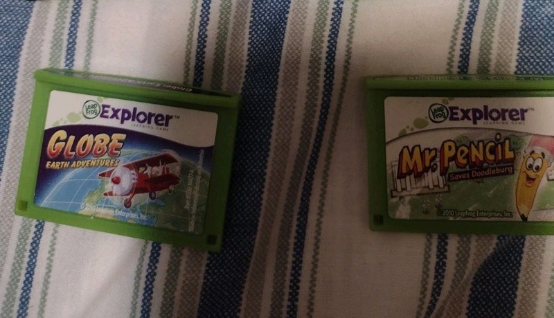 Globe Earth Adventures And Mr Pencil (Leap Frog Leapster,Cartridge Only Lot 2