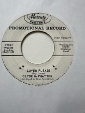 60's R B Promo 45 rpm record Clyde McPhatter "Lover Please" from 1962