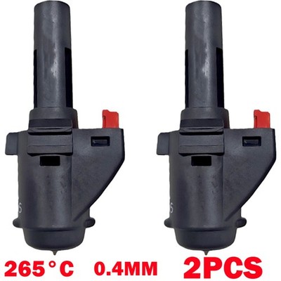2Pc For Flashforge Adventurer 3/4 3D Printer Hotend 0.4mm 265°C Nozzle Assembly